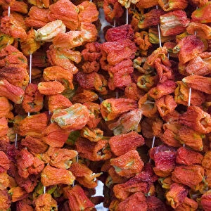 Turkey, Eastern Turkey, Gaziantep, Antep, Dried red peppers