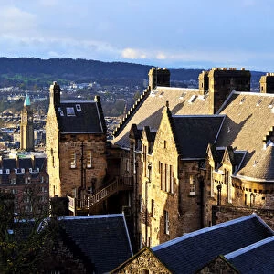 UK, Scotland, Lothian, Edinburgh, View of the Edinburgh Castle
