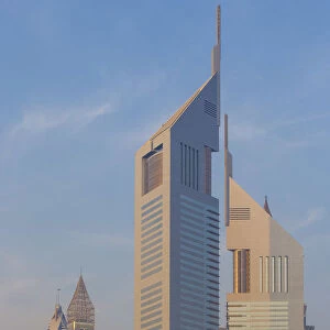 United Arab Emirates, Dubai, Building in Dubai financial area, Emirates Towers