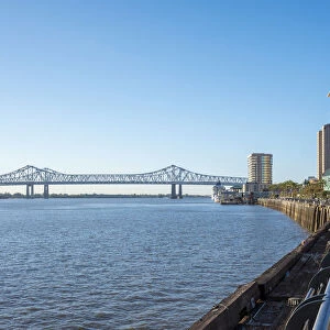 United States, Louisiana, New Orleans. Riverwalk along the Mississippi River, Woldenberg