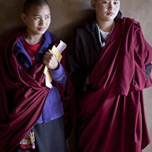 Ura, Bhutan. Buddist nuns in Bhutan