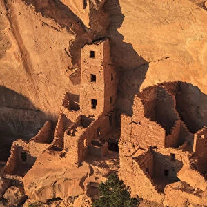 USA, Colorado, Mesa Verde National Park (UNESCO Heritage), Square Tower House dwellings