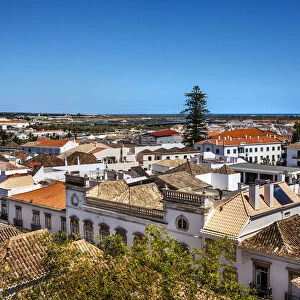 View from castle over Tavira, Algarve, Portugal