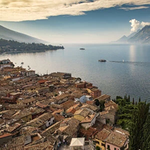 Top view of Malcesine, Lake Garda, Veneto, Italy