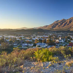 View of Montagu at dawn, Western Cape, South Africa