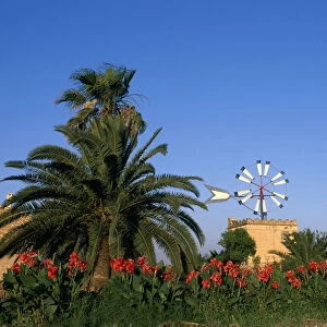Wind mill, Lluc Major, Majorca, Balearic Islands, Spain