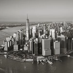 One World Trade Center and Lower Manhattan, New York City, New York, USA