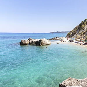 Xigia Beach in summer. Zakynthos, Greek Islands, Greece