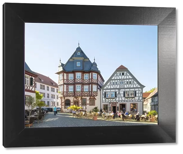 Germany, Hessen, Heppenheim. Historic buildings on Marktplatz market square
