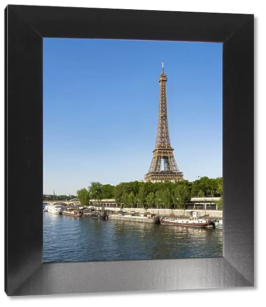 Eiffel Tower and Seine river, Paris, France