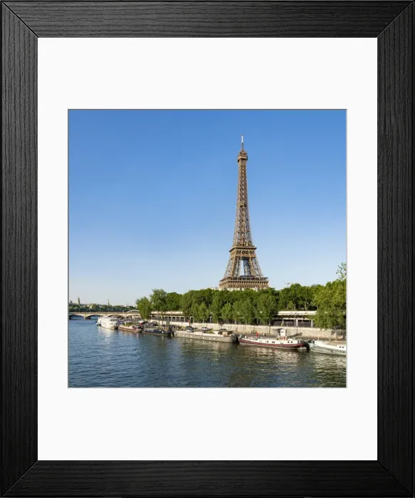 Framed Print : Eiffel Tower and Seine river, Paris, France Framed Print : Eiffel Tower and Seine river, Paris, France