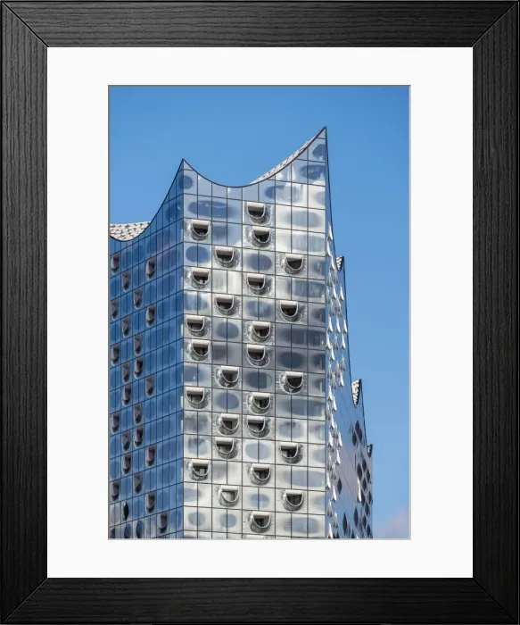 Framed Print : Germany, Hamburg, HafenCity. Glass facade of Elbphilharmonie (Elbe Philharmonic Hall) Framed Print : Germany, Hamburg, HafenCity. Glass facade of Elbphilharmonie (Elbe Philharmonic Hall)