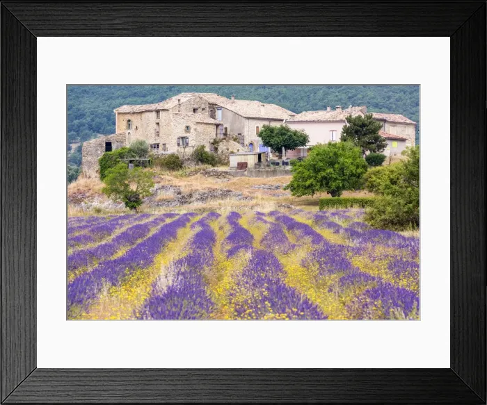 Framed Print : A farmhouse near Banon, Provence, France