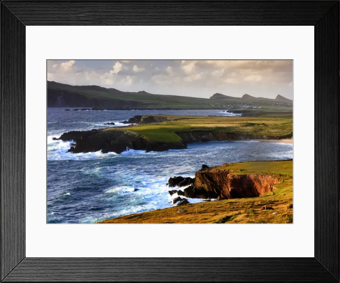 Framed Print : Europe, Northern Europe, Ireland, Kerry, Dingle, View over Ballyferriter Bay Framed Print : Europe, Northern Europe, Ireland, Kerry, Dingle, View over Ballyferriter Bay