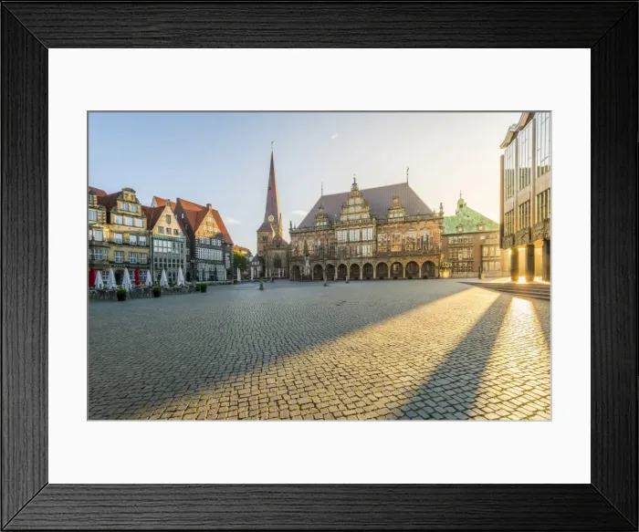 Framed Print : Bremen, Bremen State, Germany. Town Hall and Marktplatz at sunrise Framed Print : Bremen, Bremen State, Germany. Town Hall and Marktplatz at sunrise