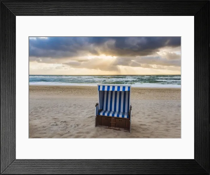 Framed Print : Kampen, Sylt island, North Frisia, Schleswig-Holstein, Germany