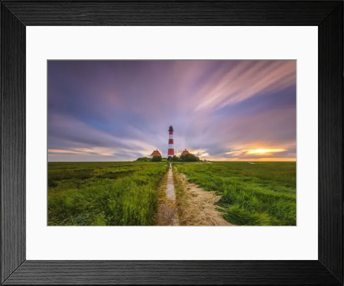 Framed Print : Westerhever lighthouse, Eiderstedt, North Frisia, Schleswig-Holstein, Germany Framed Print : Westerhever lighthouse, Eiderstedt, North Frisia, Schleswig-Holstein, Germany