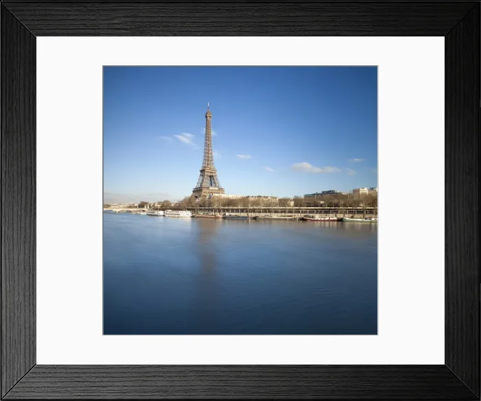 Framed Print : Eiffel Tower and Seine river, Paris, France Framed Print : Eiffel Tower and Seine river, Paris, France