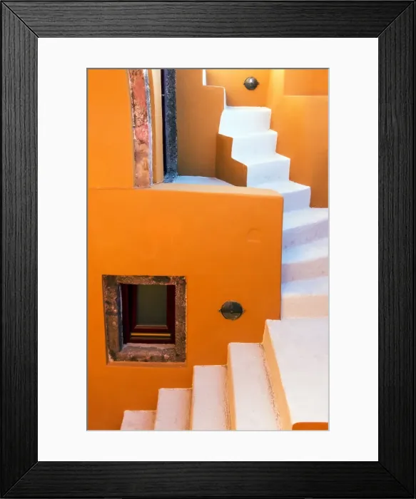 Framed Print : Picturesque corner of Oia, Santorini, South Aegean, Greece Framed Print : Picturesque corner of Oia, Santorini, South Aegean, Greece