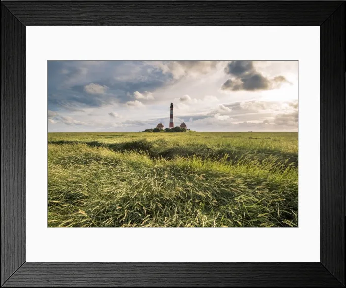 Framed Print : Westerhever lighthouse, Eiderstedt, North Frisia, Schleswig-Holstein, Germany Framed Print : Westerhever lighthouse, Eiderstedt, North Frisia, Schleswig-Holstein, Germany