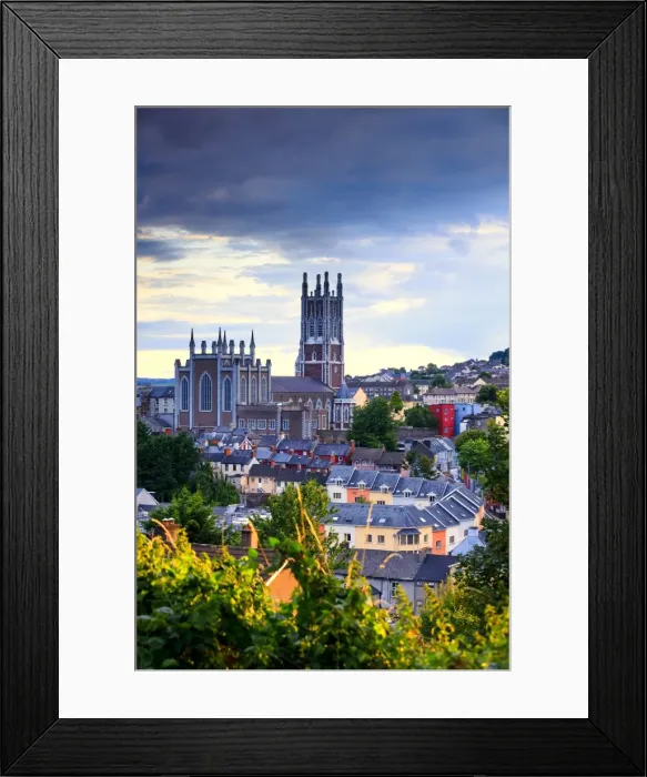 Framed Print : Europe, Ireland, SS Mary and Anne Cathedral at sunset in Cork