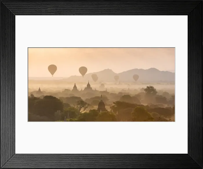 Framed Print : Sunrise over Bagan, Mandalay region, Myanmar Framed Print : Sunrise over Bagan, Mandalay region, Myanmar