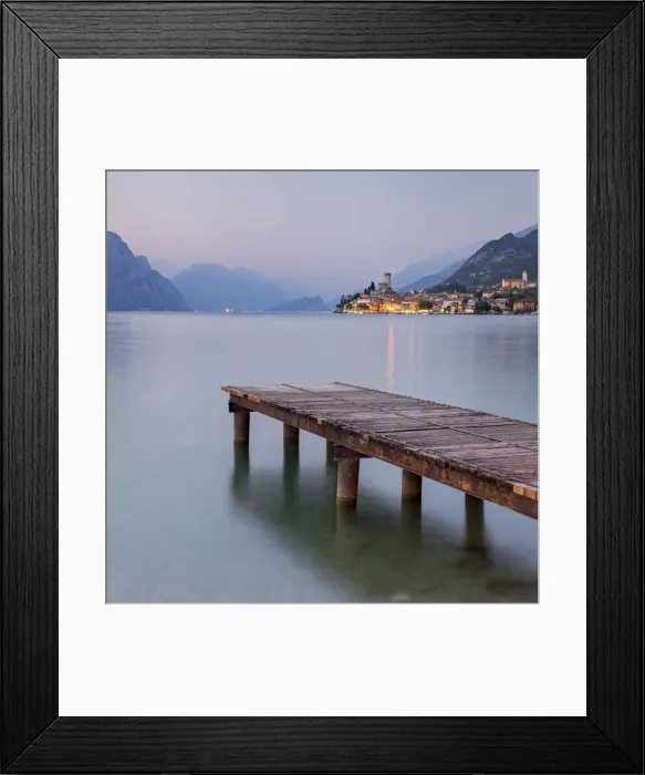 Framed Print : Italy. Veneto. Verona district. Lake Garda. Malcesine. Scaligero castle Framed Print : Italy. Veneto. Verona district. Lake Garda. Malcesine. Scaligero castle