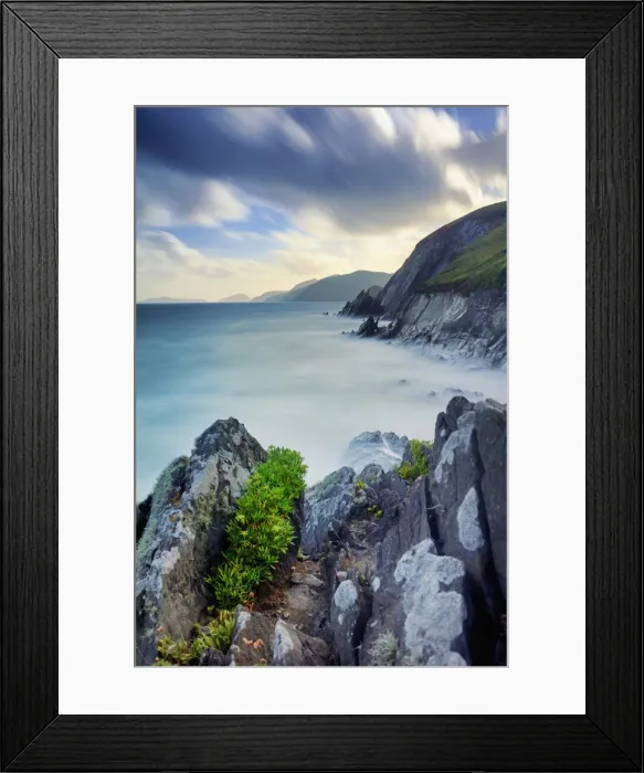 Framed Print : Europe, Ireland, Kerry, Slea Head sea stacks along Dingle peninsula Framed Print : Europe, Ireland, Kerry, Slea Head sea stacks along Dingle peninsula