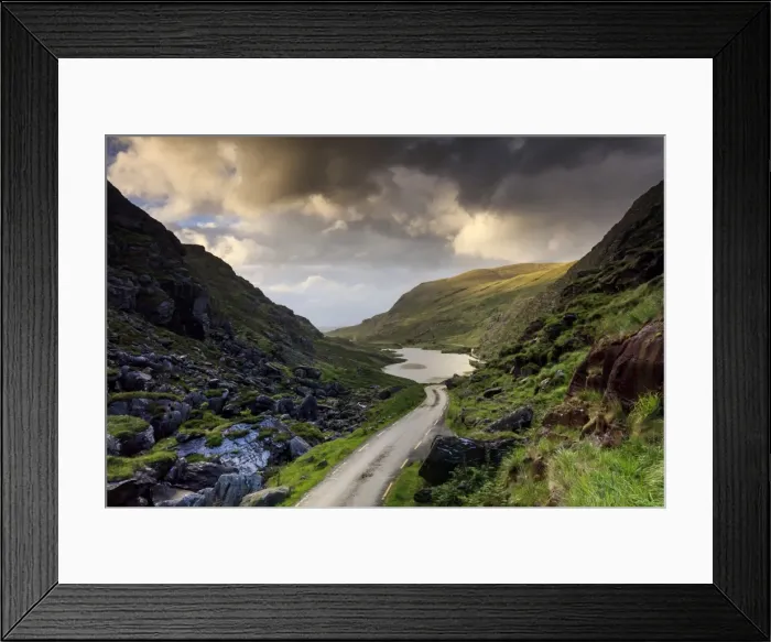 Framed Print : Europe, Ireland, ring of Kerry, Gap of Dunloe at sunset