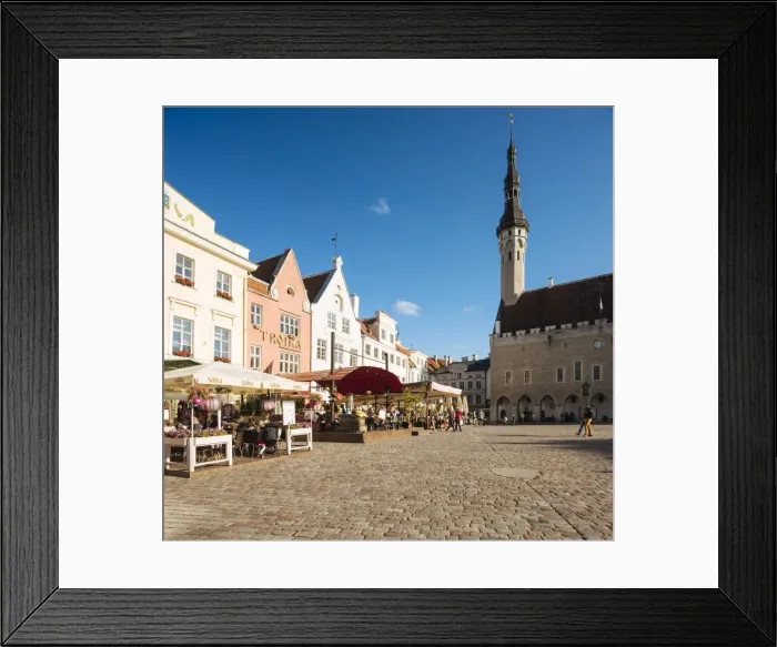 Framed Print : Town Hall Square (Raekoja plats), Old Town, Tallinn, Estonia, Europe Framed Print : Town Hall Square (Raekoja plats), Old Town, Tallinn, Estonia, Europe