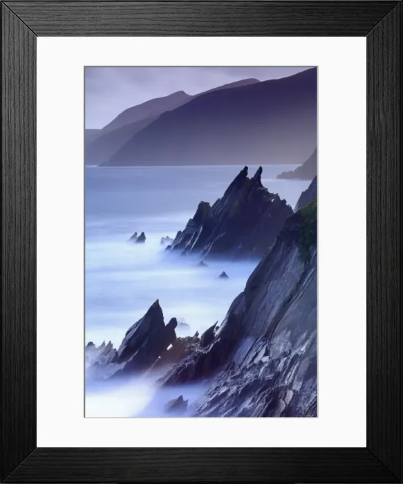 Framed Print : Europe, Ireland, Kerry, Slea Head sea stacks along Dingle peninsula Framed Print : Europe, Ireland, Kerry, Slea Head sea stacks along Dingle peninsula