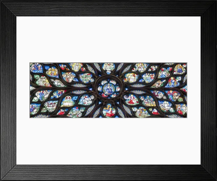 Framed Print : Stained-glass windows in the upper chapel of Sainte Chapelle, Paris, France Framed Print : Stained-glass windows in the upper chapel of Sainte Chapelle, Paris, France