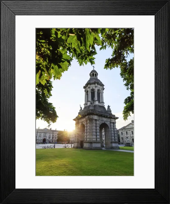 Framed Print : Europe, Dublin, Trinity college at sunset Framed Print : Europe, Dublin, Trinity college at sunset
