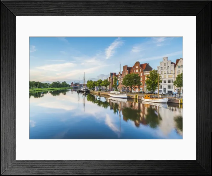 Framed Print : Lubeck, Baltic coast, Schleswig-Holstein, Germany