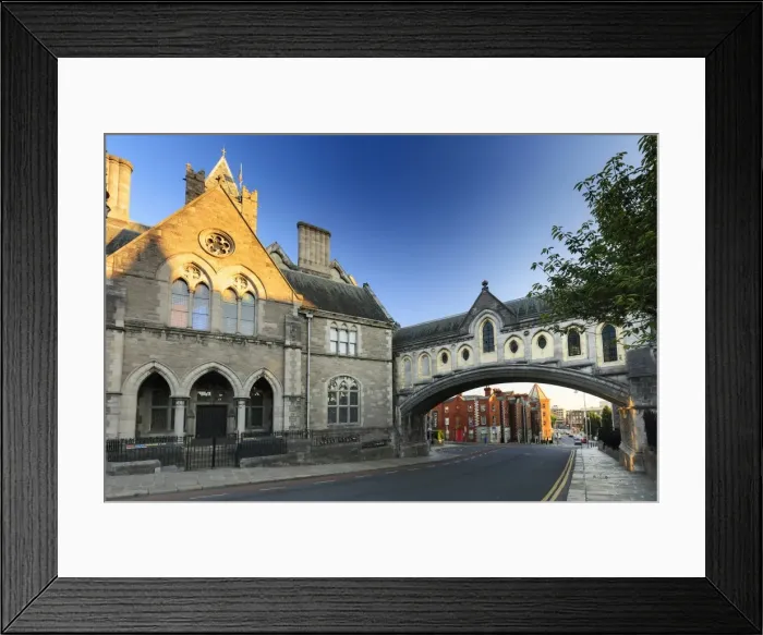 Framed Print : Europe, Dublin, Ireland, Dublinia historic museum at sunset Framed Print : Europe, Dublin, Ireland, Dublinia historic museum at sunset