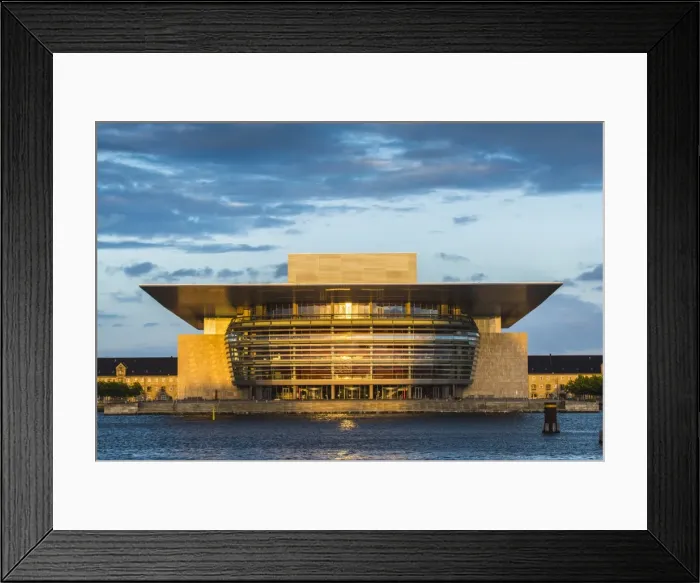 Framed Print : National Opera House, Copenhagen, Hovedstaden, Denmark