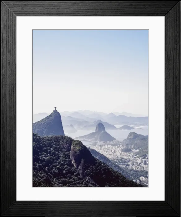 Framed Print : View towards Corcovado and Sugarloaf Mountains from Tijuca Forest National Park, Rio de Janeiro Framed Print : View towards Corcovado and Sugarloaf Mountains from Tijuca Forest National Park, Rio de Janeiro