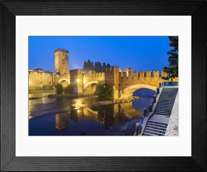 Framed Print : Ponte Pietra and Adige river, Verona, Veneto, Italy Framed Print : Ponte Pietra and Adige river, Verona, Veneto, Italy