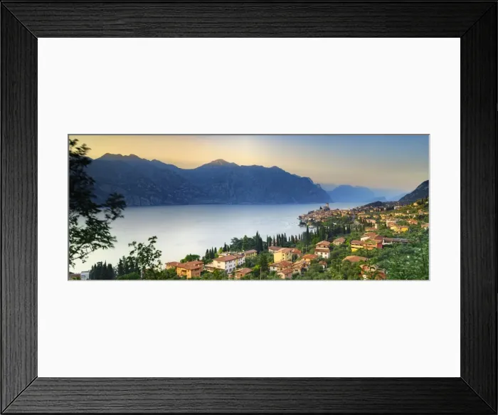 Framed Print : Italy. Veneto. Verona district. Lake Garda. Malcesine. Scaligero castle Framed Print : Italy. Veneto. Verona district. Lake Garda. Malcesine. Scaligero castle