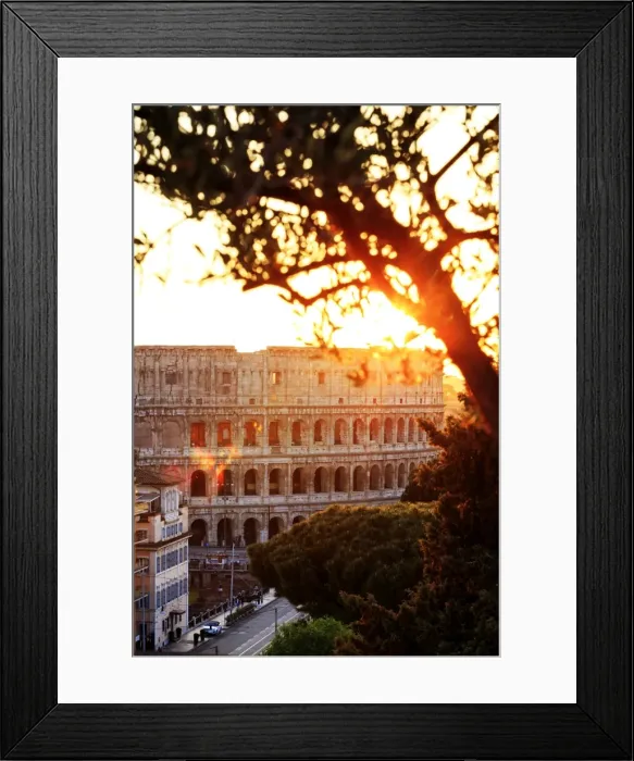 Framed Print : Italy, Rome, Colosseum and Roman Forum at sunset Framed Print : Italy, Rome, Colosseum and Roman Forum at sunset