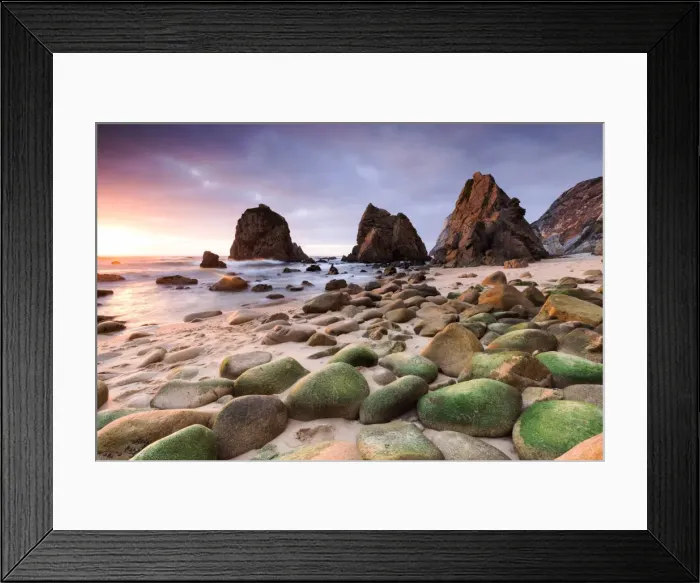 Framed Print : Sunset at Ursa beach, Sintra, Portugal Framed Print : Sunset at Ursa beach, Sintra, Portugal