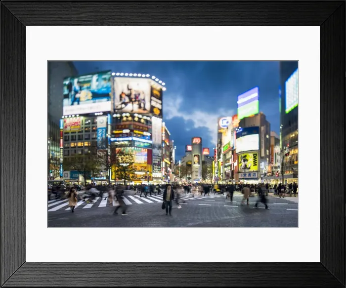 Framed Print : Shibuya Crossing, one of the busiest crossings in the world, Tokyo, Japan Framed Print : Shibuya Crossing, one of the busiest crossings in the world, Tokyo, Japan