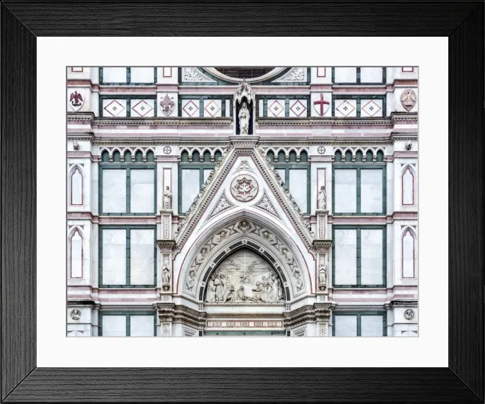 Framed Print : Europe, Italy, Tuscany, Florence, Basilica di Santa Croce Exterior Framed Print : Europe, Italy, Tuscany, Florence, Basilica di Santa Croce Exterior