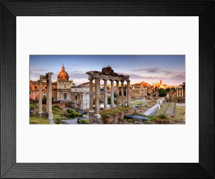 Framed Print : Italy, Rome, Colosseum and Roman Forum at sunset Framed Print : Italy, Rome, Colosseum and Roman Forum at sunset