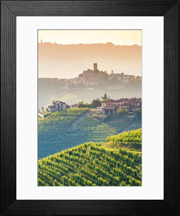 Framed Print : Serralunga d Alba, Barolo wine region, Langhe, Piedemont, Italy Framed Print : Serralunga d Alba, Barolo wine region, Langhe, Piedemont, Italy