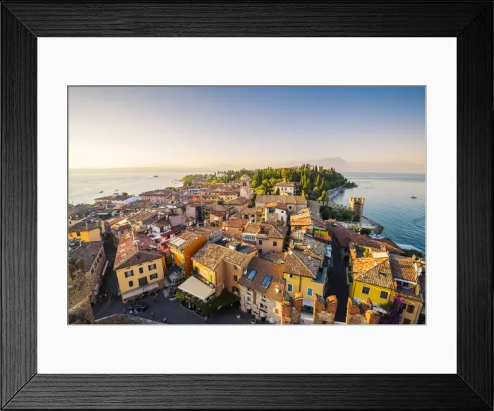 Framed Print : Sirmione, lake Garda, Brescia province, Lombardy, Italy Framed Print : Sirmione, lake Garda, Brescia province, Lombardy, Italy