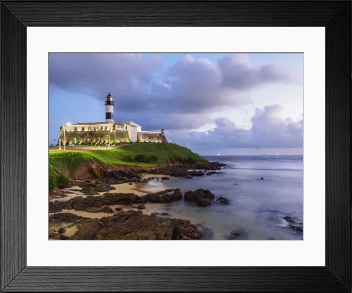 Framed Print : Farol da Barra, lighthouse, Salvador, State of Bahia, Brazil Framed Print : Farol da Barra, lighthouse, Salvador, State of Bahia, Brazil