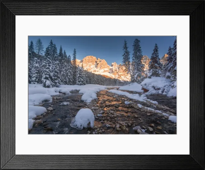Framed Print : Venegia valley at sunset, Trentino Alto Adige district, Italy, Europe Framed Print : Venegia valley at sunset, Trentino Alto Adige district, Italy, Europe