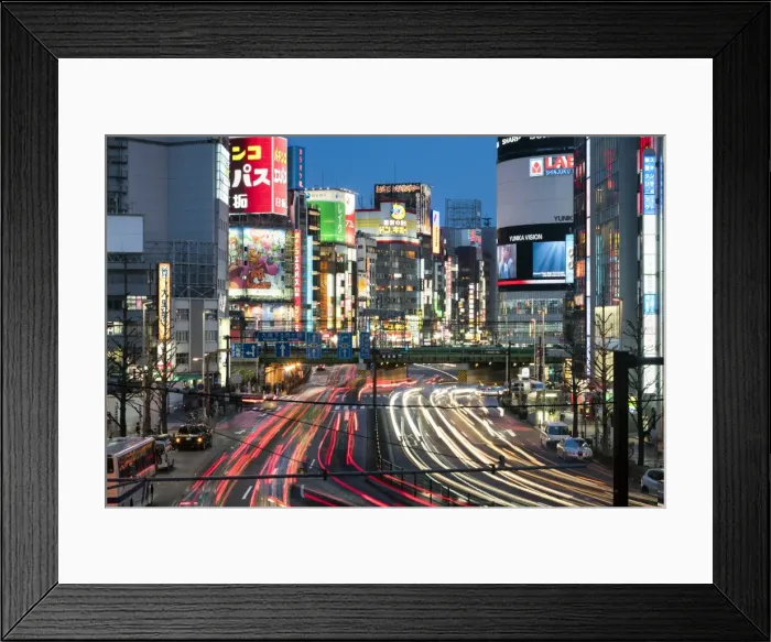 Framed Print : City lights of the Kabukicho district in Shinjuku, Tokyo, Japan Framed Print : City lights of the Kabukicho district in Shinjuku, Tokyo, Japan