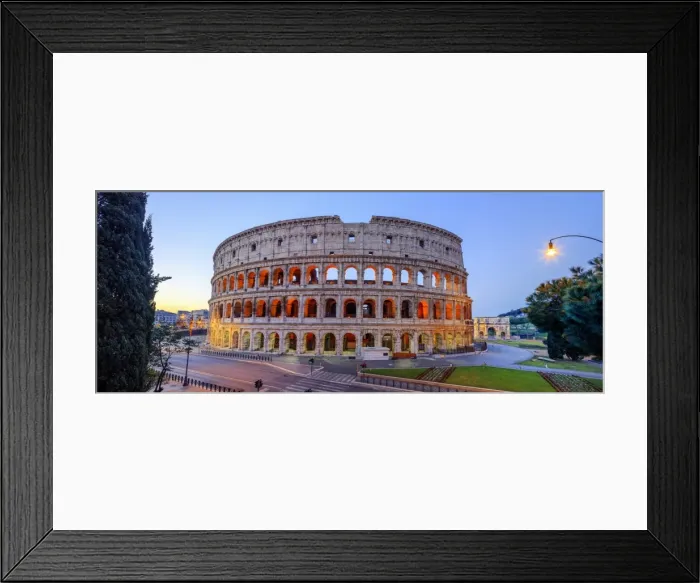 Framed Print : Italy, Rome, Colosseum and Roman Forum by night Framed Print : Italy, Rome, Colosseum and Roman Forum by night